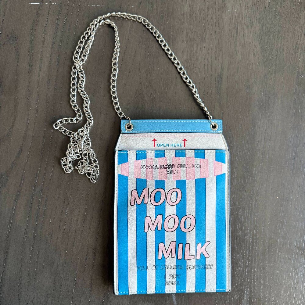 ASOS Milk Carton Crossbody Bag VEGAN LEATHER